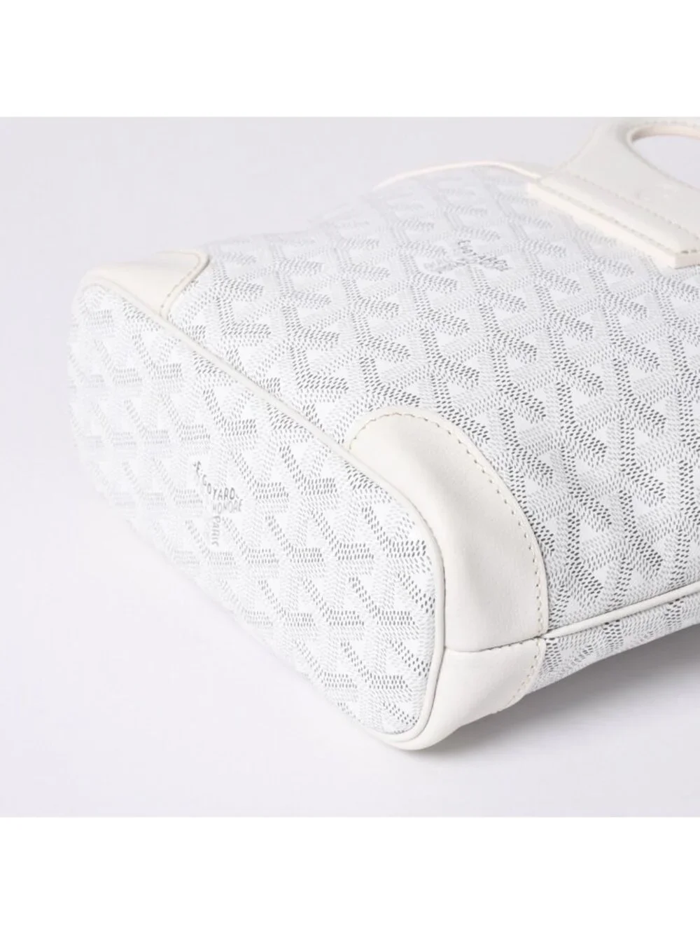 Goyard Limited Handbag Beluga Mini Orange Leather White
